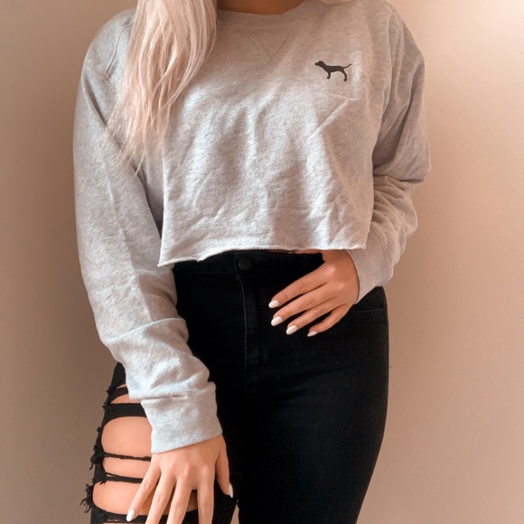PINK Victoria's Secret Tops - VS Pink cropped sweatshirt